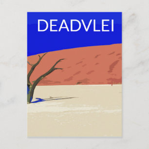 Deadvlei Postal Vintage de Viajes a Namibia