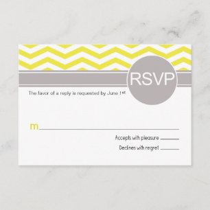 Deandra Moda Chevron RSVP   amarillo
