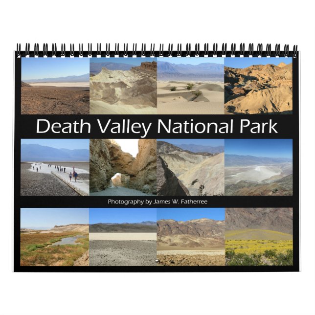 Death Valley N.P. Calendario de pared por J. Padre (Tapa)