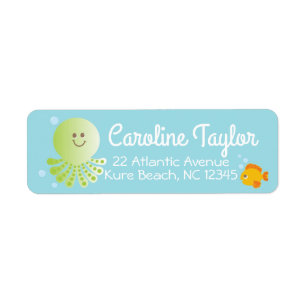 Debajo de la etiqueta de dirección de Baby Shower