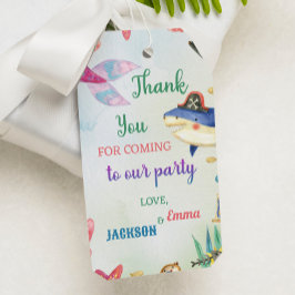 Debajo De La Fiesta De Cumpleaños Del Mar Etiqueta