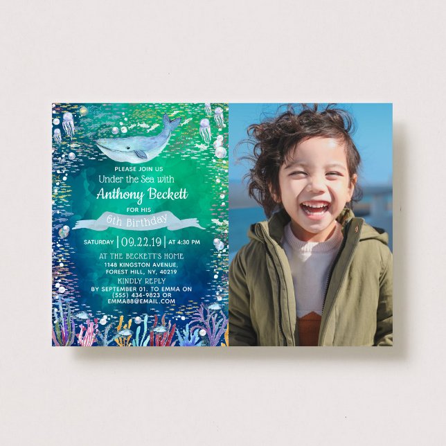 Debajo De La Foto Del Mar Cualquier Invitación De  (Subido por el creador)