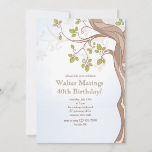 Debajo de la invitación del árbol