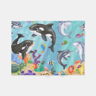 Debajo de la manta de la franela del mar