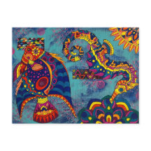 Debajo de la postal marítima