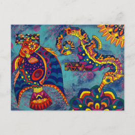 Debajo de la postal marítima