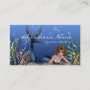 Debajo de la sirena 1 del mar - tarjetas de visita