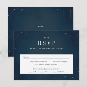 Debajo De La Tarjeta De Respuesta RSVP De La Boda