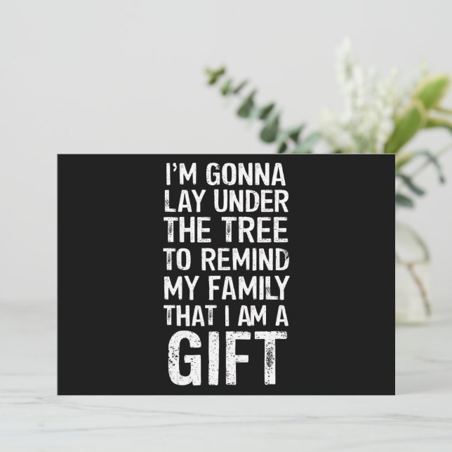 Debajo De Los Regalos Familiares De Navidad De Árb (Anverso de pie)