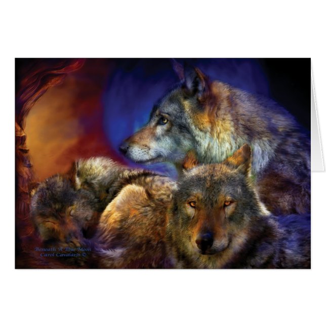 Debajo de una luna azul ArtCard (Anverso (Horizontal))