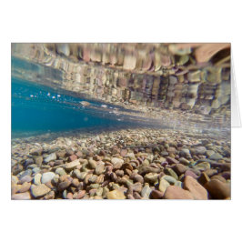 Debajo del agua en el lago McDonald