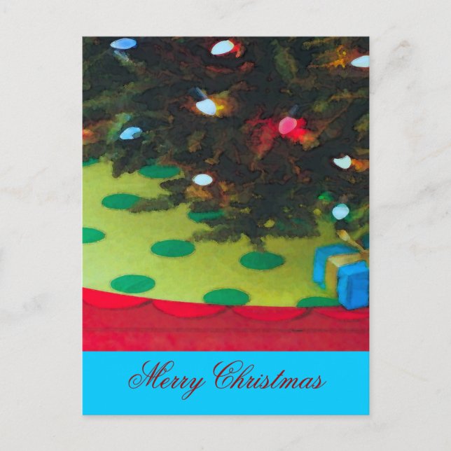 Debajo del árbol ~ Tarjeta postal INSERTO DE FOTO (Anverso)