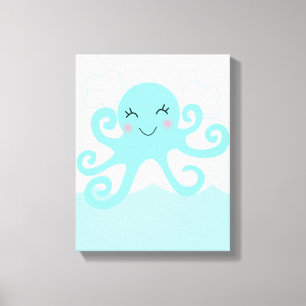 Debajo del arte de los lienzos en el mar/Octopus