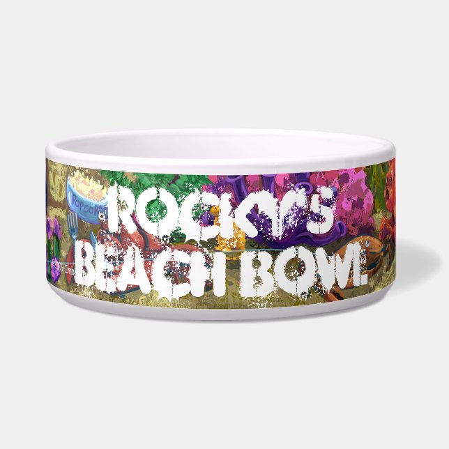 Debajo del cuenco personal del mascota del mar (Frente)