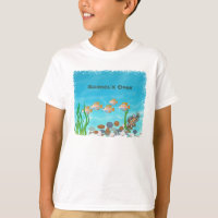 Debajo del mar embroma la camiseta