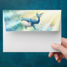 Debajo del sobre de Baby Shower marino