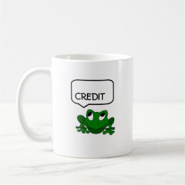 Debe de la rana o taza del crédito