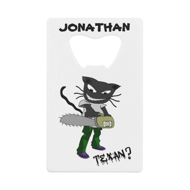 Debe ser un abridor de botella de tarjeta de crédi (Anverso)