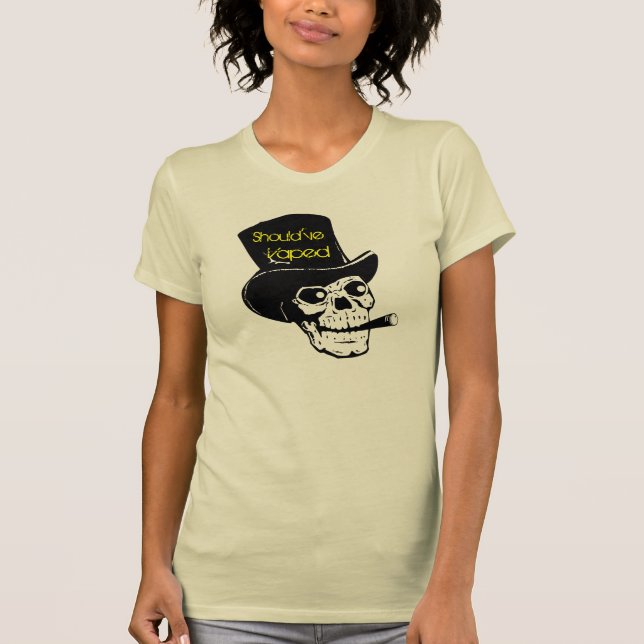 Debe tener camiseta de la mujer el fumar del (Anverso)