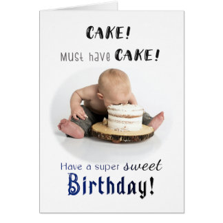 Debe tener la tarjeta de cumpleaños de Cake Funny