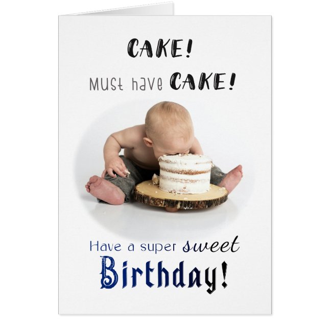 Debe tener la tarjeta de cumpleaños de Cake Funny (Frente)