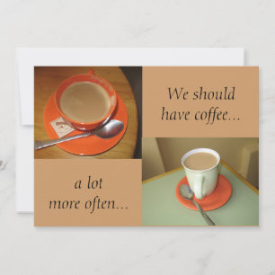 Deberíamos tomar café...