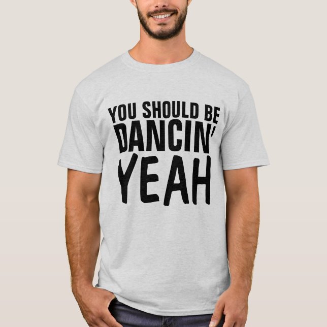 DEBERÍAS BAILAR SÍ Camisetas Disco Vintage (Anverso)