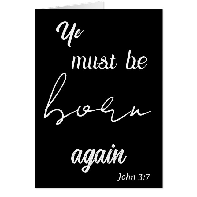 Debes nacer de nuevo cumpleaños (Frente)