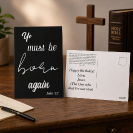 Debes Nacer de Nuevo Tarjeta de Cumpleaños Diverti