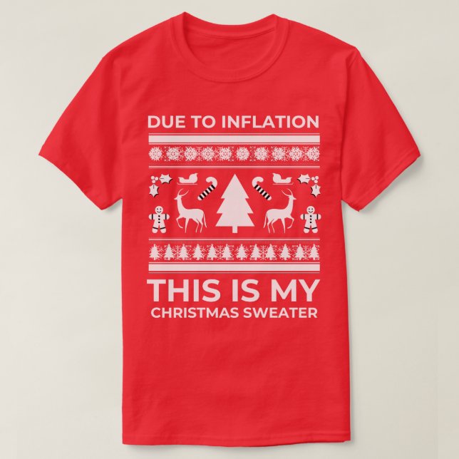 debido a la inflación este es mi navidad Sweater 1 (Diseño del anverso)