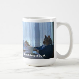 Debo comprar una taza del meme del gato del barco