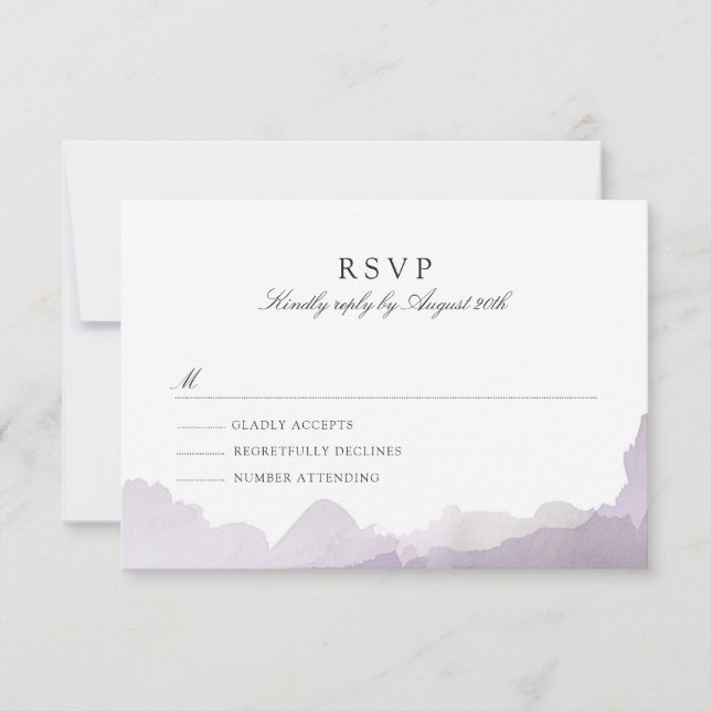 Debonair Lavender RSVP (Anverso)