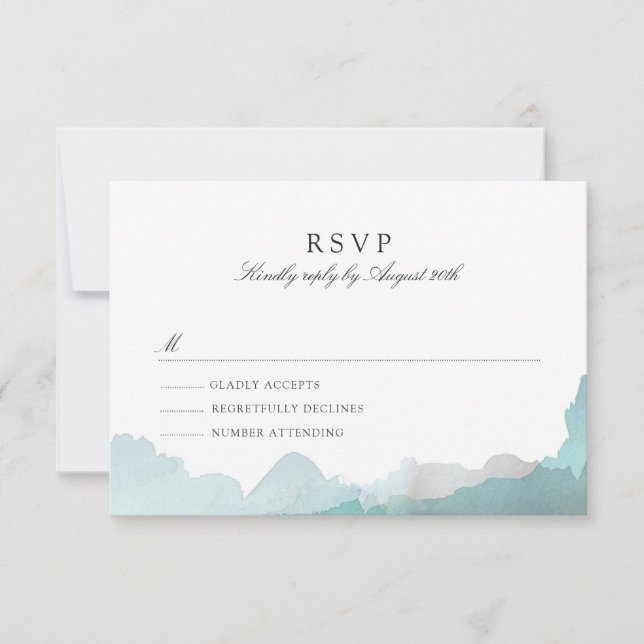 Debonair Turquoise RSVP (Anverso)