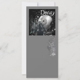 Decadencia - Invitación gótica y tarjeta de felici