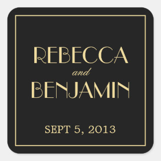 Decadent elegante moda etiqueta de favor de boda n