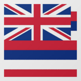 Decal del piso con bandera de Hawaii, EEUU.