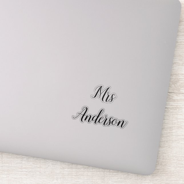 Decal elegante Pegatina de boda personalizada (Detalle)