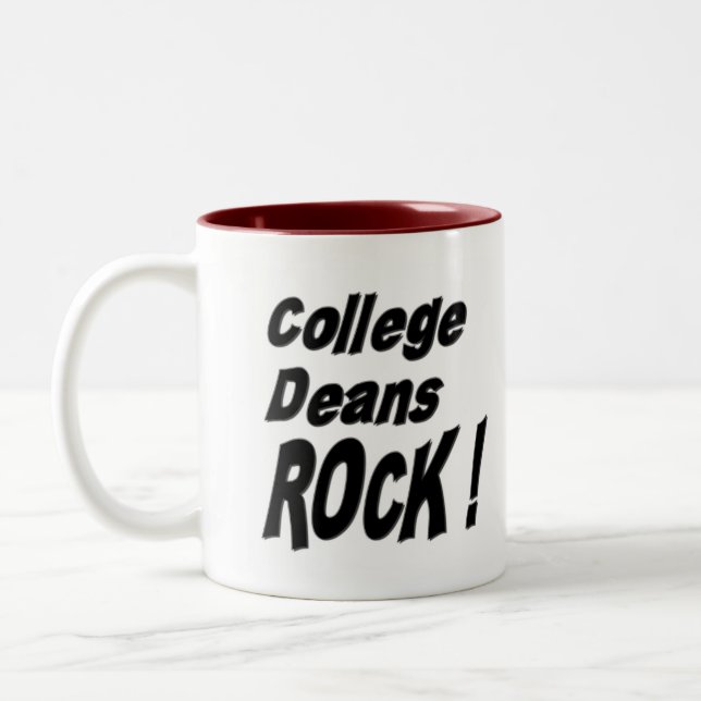 ¡Decanos Rock de la universidad! Taza (Izquierda)