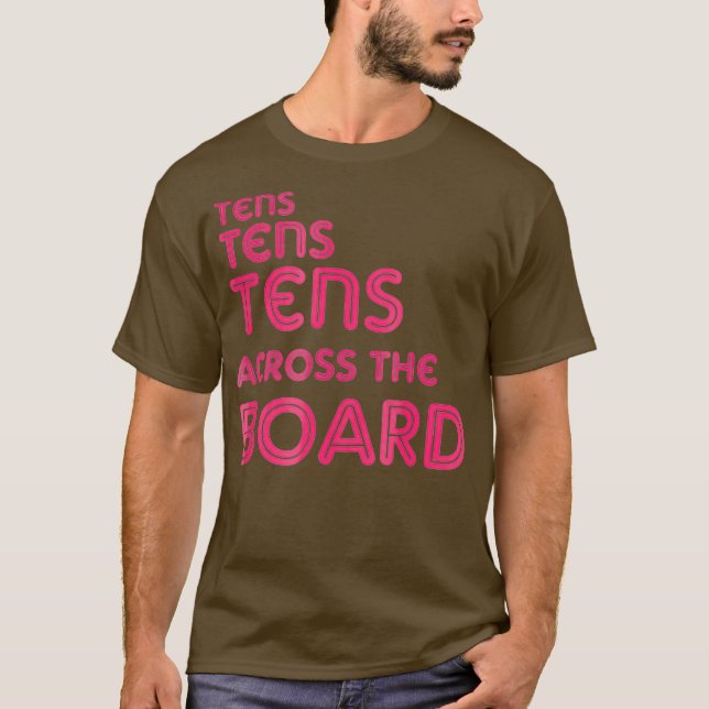 Decenas a lo largo de la camiseta del ventilador d (Anverso)