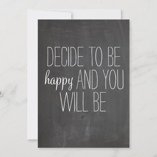 Decidir imprimir la cita feliz (Anverso)
