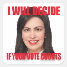 Decidiré Si Su Voto Cuenta A Su Pegatina