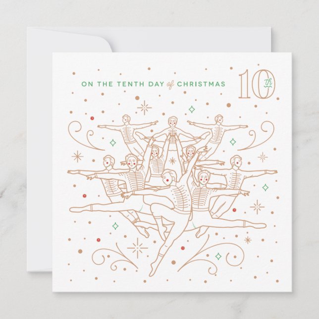 Décimo día de la planicie de Navidades / Tarjeta f (Anverso)