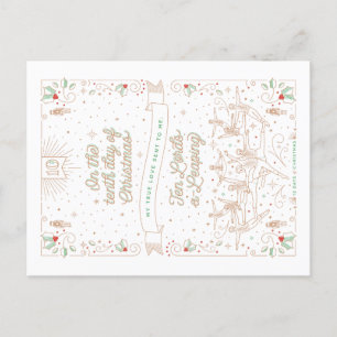 DÉCIMO DÍA de NAVIDAD/de postal del navidad