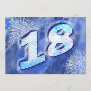 décimo octava invitación de la fiesta de