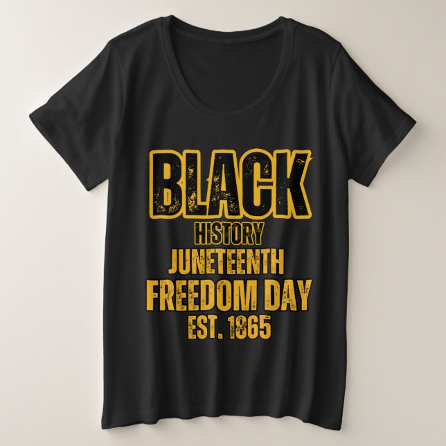 Decimoctavo Día de la Libertad de Historia Negra.  (Anverso del diseño)
