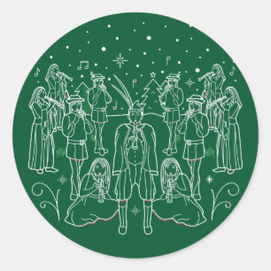 DECIMOPRIMER DÍA DE NAVIDAD / Pegatinas de Navidad