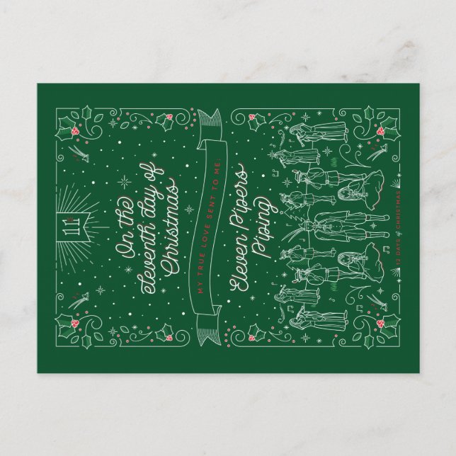 DECIMOPRIMER DÍA DE NAVIDAD / Tarjeta Postal de Na (Anverso)