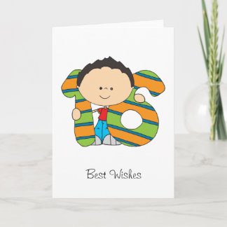 décimosexto cumpleaños - tarjeta de felicitaciones