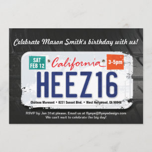 Décimosexto invitación de la licencia de