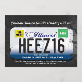 Décimosexto invitación de la licencia de Illinois